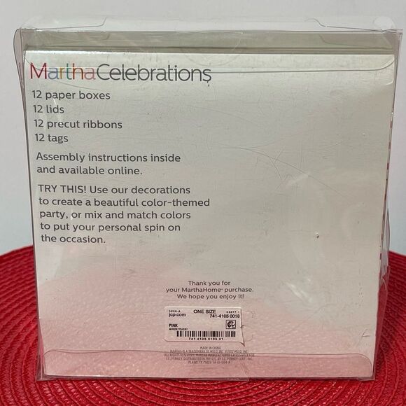 Martha Stewart Matchbox Celebrations 12 box kit Pink and White NWT - Picture 4 of 6